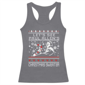 Funny Christmas Psycho Racerback Tank Top Lets See Paul Allens Christmas Sweater Serrial Killer Movie TS11 Charcoal Print Your Wear