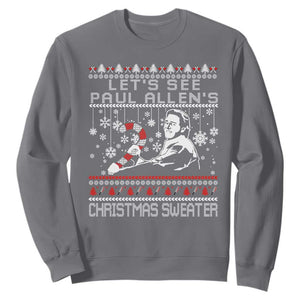 Funny Christmas Psycho Sweatshirt Lets See Paul Allens Christmas Sweater Serrial Killer Movie TS11 Charcoal Print Your Wear