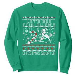 Funny Christmas Psycho Sweatshirt Lets See Paul Allens Christmas Sweater Serrial Killer Movie TS11 Irish Green Print Your Wear
