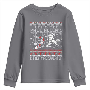 Funny Christmas Psycho Youth Sweatshirt Lets See Paul Allens Christmas Sweater Serrial Killer Movie TS11 Charcoal Print Your Wear