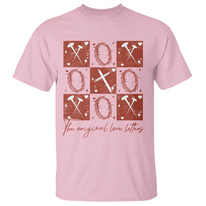 Christian Religious God Valentine's Day T Shirt The Original Love Letters Thorns Cross TS11 Light Pink Print Your Wear