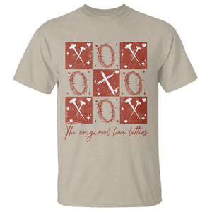 Christian Religious God Valentine's Day T Shirt The Original Love Letters Thorns Cross TS11 Sand Print Your Wear