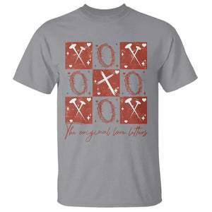Christian Religious God Valentine's Day T Shirt The Original Love Letters Thorns Cross TS11 Sport Gray Print Your Wear