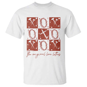 Christian Religious God Valentine's Day T Shirt The Original Love Letters Thorns Cross TS11 White Print Your Wear