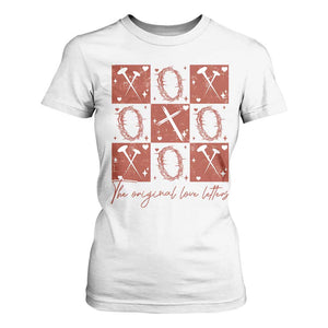 Christian Religious God Valentine's Day T Shirt For Women The Original Love Letters Thorns Cross TS11 White Print Your Wear
