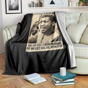 Fred Hampton Quote Throw Blanket You Can Kill A Revolutionary But You Cant Kill The Revolution TS11 Print Your Wear