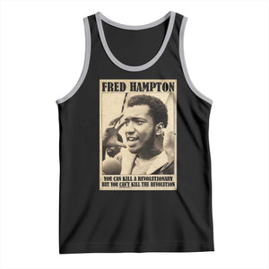 Fred Hampton Quote Tank Top You Can Kill A Revolutionary But You Cant Kill The Revolution TS11 Black Athletic Heather Print Your Wear