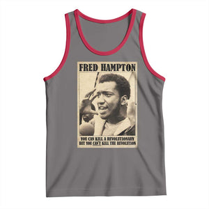 Fred Hampton Quote Tank Top You Can Kill A Revolutionary But You Cant Kill The Revolution TS11 Deep Heather Red Print Your Wear