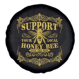 Funny Beekeeping Spare Tire Cover Support Your Local Honey Bee Beekeeper TS11 Print Your Wear