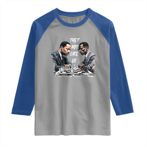 Martin Luther King Malcolm X Raglan Shirt They Not Like Us Black Leaders TS11 Sport Gray Royal Print Your Wear