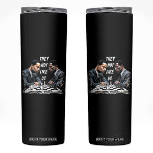 Martin Luther King Malcolm X Skinny Tumbler They Not Like Us Black Leaders TS11 Black Print Your Wear