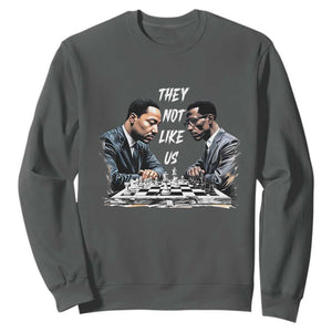 Martin Luther King Malcolm X Sweatshirt They Not Like Us Black Leaders TS11 Dark Heather Print Your Wear