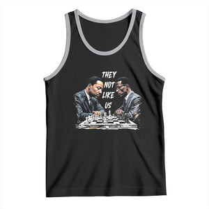 Martin Luther King Malcolm X Tank Top They Not Like Us Black Leaders TS11 Black Athletic Heather Print Your Wear