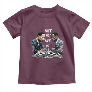 Martin Luther King Malcolm X Toddler T Shirt They Not Like Us Black Leaders TS11 Maroon Print Your Wear