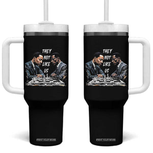 Martin Luther King Malcolm X Tumbler With Handle They Not Like Us Black Leaders TS11 One Size: 40 oz Black Print Your Wear