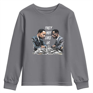 Martin Luther King Malcolm X Youth Sweatshirt They Not Like Us Black Leaders TS11 Charcoal Print Your Wear