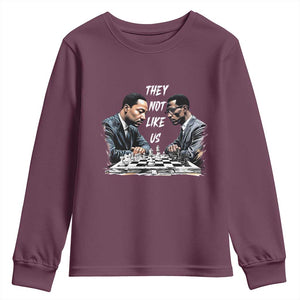 Martin Luther King Malcolm X Youth Sweatshirt They Not Like Us Black Leaders TS11 Maroon Print Your Wear
