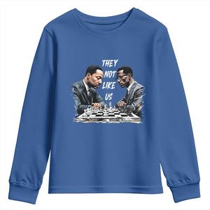 Martin Luther King Malcolm X Youth Sweatshirt They Not Like Us Black Leaders TS11 Royal Blue Print Your Wear