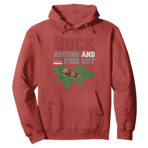 Funny Buck Around And Find Out Hoodie Ohio Home Buckeye Quote State TS11 Red Print Your Wear