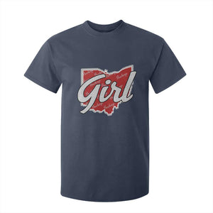 Buckeye Girl Ohio Home State T Shirt For Kid TS11 Navy Print Your Wear