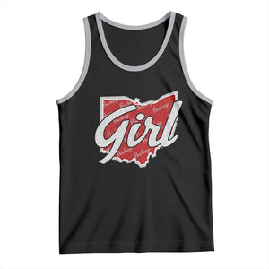 Buckeye Girl Ohio Home State Tank Top TS11 Black Athletic Heather Print Your Wear