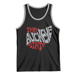 Funny Ohio Pride The Buckeye State Tank Top Map Of Ohio State TS11 Black Athletic Heather Print Your Wear