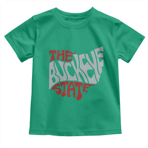 Funny Ohio Pride The Buckeye State Toddler T Shirt Map Of Ohio State TS11 Irish Green Print Your Wear