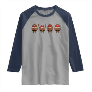 Funny Ohio Buckeye Raglan Shirt Proud Ohio Sports Game Day TS11 Sport Gray Navy Print Your Wear