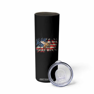 Patriotic Beekeeper Skinny Tumbler Bee American Flag Beekeeping TS11 Print Your Wear