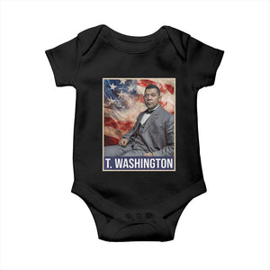 Booker Taliaferro Washington Baby Onesie African American Educator Black History Month TS11 Black Print Your Wear