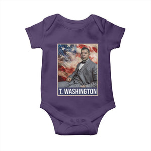 Booker Taliaferro Washington Baby Onesie African American Educator Black History Month TS11 Purple Print Your Wear