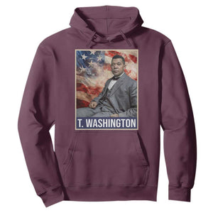 Booker Taliaferro Washington Hoodie African American Educator Black History Month TS11 Maroon Print Your Wear