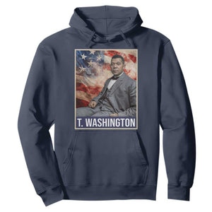 Booker Taliaferro Washington Hoodie African American Educator Black History Month TS11 Navy Print Your Wear