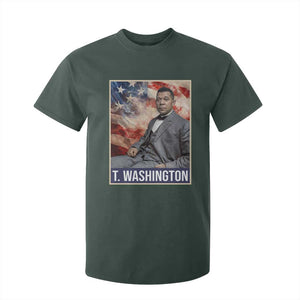 Booker Taliaferro Washington T Shirt For Kid African American Educator Black History Month TS11 Dark Forest Green Print Your Wear