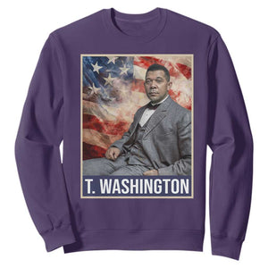 Booker Taliaferro Washington Sweatshirt African American Educator Black History Month TS11 Purple Print Your Wear