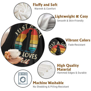 Funny Just A Girl Who Loves Phil Groundhog Throw Blanket Punxsy Woodchuck Day Lover TS11 Print Your Wear