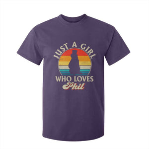 Funny Just A Girl Who Loves Phil Groundhog T Shirt For Kid Punxsy Woodchuck Day Lover TS11 Purple Print Your Wear
