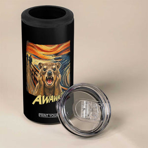 Funny Awawa Hyrax 4 in 1 Can Cooler Tumbler The Scream Art Oddly Specific Meme Animal TS11 Print Your Wear