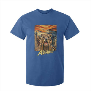 Funny Awawa Hyrax T Shirt For Kid The Scream Art Oddly Specific Meme Animal TS11 Royal Blue Print Your Wear