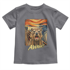 Funny Awawa Hyrax Toddler T Shirt The Scream Art Oddly Specific Meme Animal TS11 Charcoal Print Your Wear