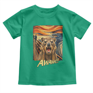 Funny Awawa Hyrax Toddler T Shirt The Scream Art Oddly Specific Meme Animal TS11 Irish Green Print Your Wear