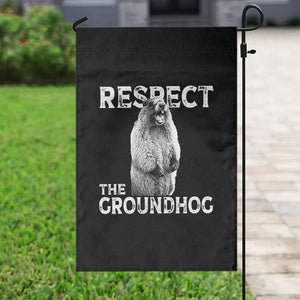 Funny Respect The Groundhog Garden Flag Screaming Woodchuck Meme Groundhog Day TS11 Print Your Wear