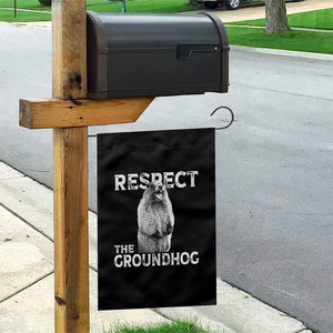 Funny Respect The Groundhog Garden Flag Screaming Woodchuck Meme Groundhog Day TS11 Print Your Wear