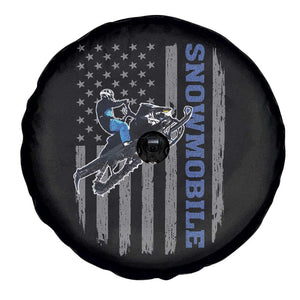 Snowmobile American Flag Snowcross Riding Winter Sport Spare Tire Cover TS11 Print Your Wear