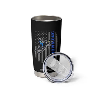 Snowmobile American Flag Snowcross Riding Winter Sport Tumbler Cup TS11 Print Your Wear