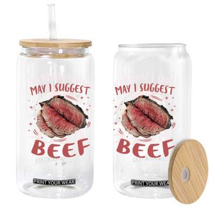 Funny May I Suggest The Roast Beef Glass Can Embarrassing Inappropriate Adult Humor TS11 Print Your Wear