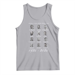Celebrating 100 Years Of Black History Month 1926 2026 Tank Top Black Leaders TS11 Athletic Heather Print Your Wear