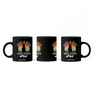Funny Just A Boy Who Loves Phil Groundhog Coffee Mug Punxsy Woodchuck Day Lover TS11 Print Your Wear