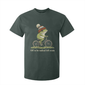 Off To Be Radical Left Scum T Shirt For Kid Funny Frog Resistance TS11 Dark Forest Green Print Your Wear