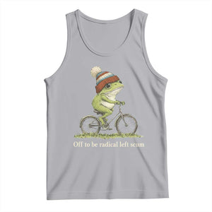 Off To Be Radical Left Scum Tank Top Funny Frog Resistance TS11 Athletic Heather Print Your Wear